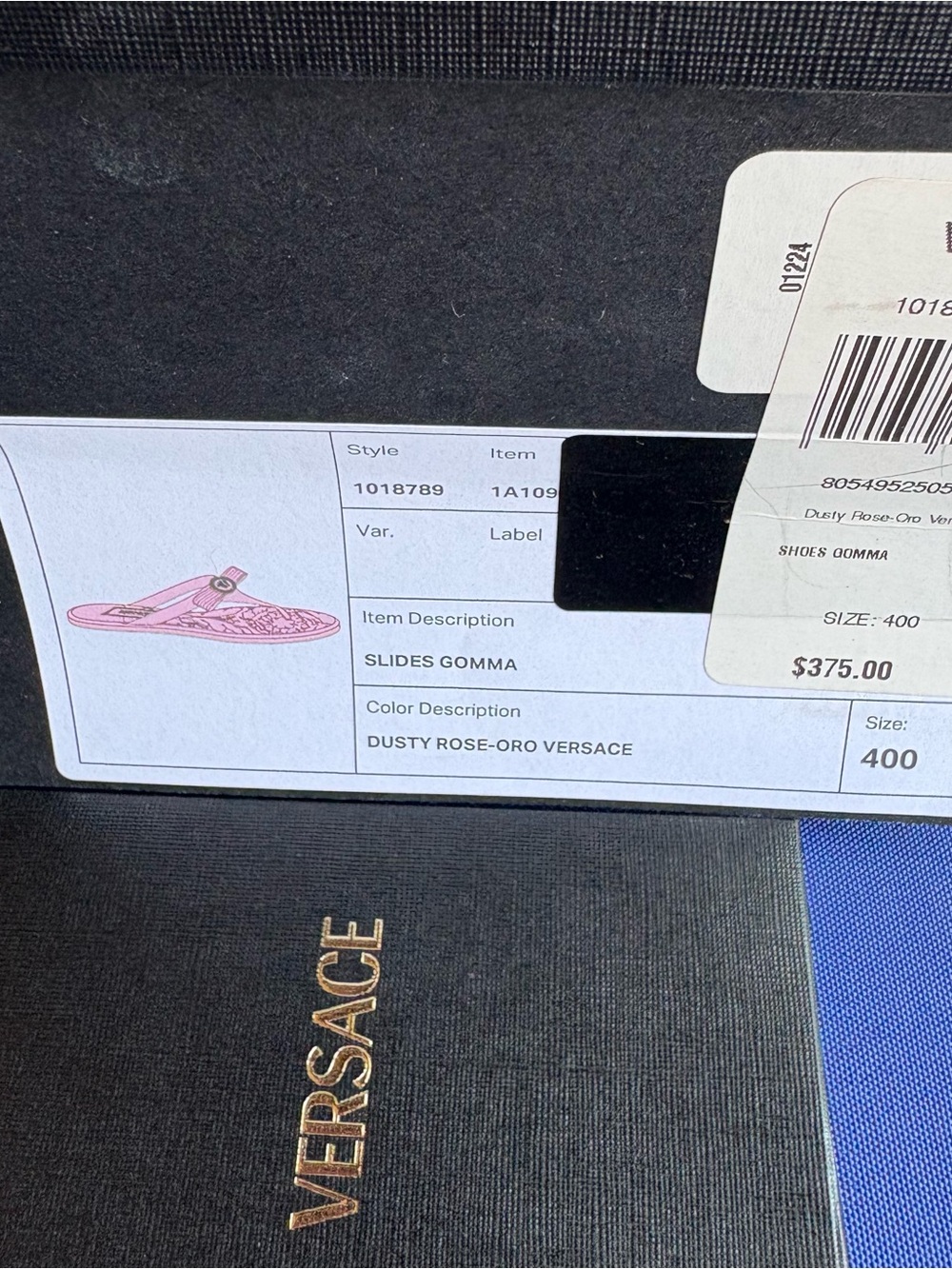 Versace Pink Medusa Sandals - Picture 7 of 8